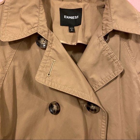 Express Double Button Trench Coat Size Small - Picture 4 of 7